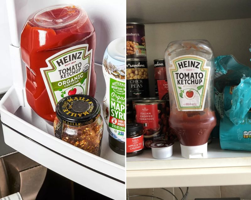Apenas certos tipos de ketchup precisam ser refrigerados após abertos